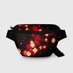 Поясная сумка Рубиновый поток, цвет: 3D-принт