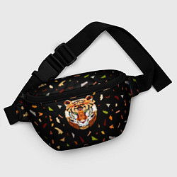 Поясная сумка Кусочки Тигра, цвет: 3D-принт — фото 2