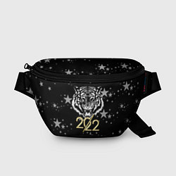 Поясная сумка Символ года тигр 2022 Ура-Ура!, цвет: 3D-принт
