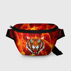 Поясная сумка Fire Tiger Face 2022, цвет: 3D-принт
