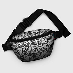 Поясная сумка GRAFFITI WHITE TAGS ГРАФФИТИ, цвет: 3D-принт — фото 2