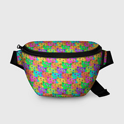 Поясная сумка Красочные Котики, цвет: 3D-принт