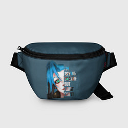 Поясная сумка ARCANE League Of Legends JINX надпись, цвет: 3D-принт