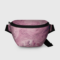 Поясная сумка Нежная розовая пенка, цвет: 3D-принт