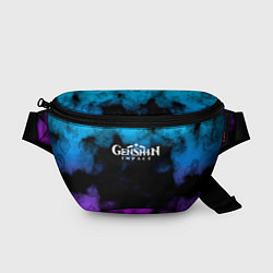 Поясная сумка Genshin Impact Облака, цвет: 3D-принт