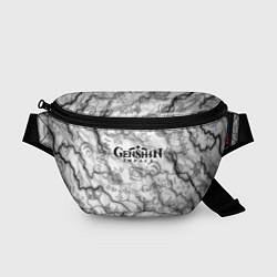 Поясная сумка Геншин Импакт стихия молний, цвет: 3D-принт