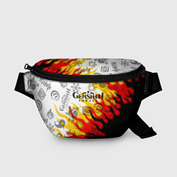 Поясная сумка Genshin Impact - Fire, цвет: 3D-принт