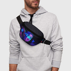 Поясная сумка Джинкс Паудер неон, цвет: 3D-принт — фото 2