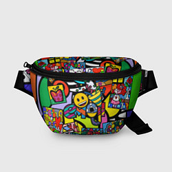 Поясная сумка Romero Britto - emoji, цвет: 3D-принт