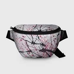 Поясная сумка Сакура цветёт рисунок акварелью, цвет: 3D-принт
