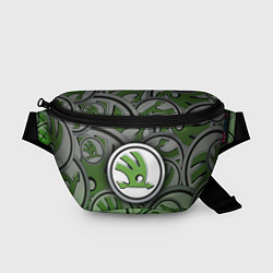 Поясная сумка Skoda Carbone Pattern, цвет: 3D-принт
