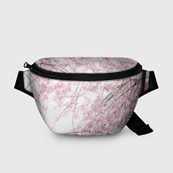 Поясная сумка Розовое цветение, цвет: 3D-принт
