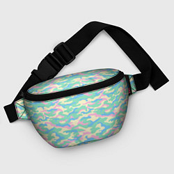 Поясная сумка Камуфляж пастельные цвета, цвет: 3D-принт — фото 2