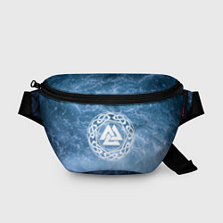 Поясная сумка Валькнут символ Бога Одина 3D, цвет: 3D-принт