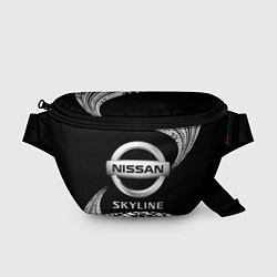 Поясная сумка NISSAN SKYLINE Следы, цвет: 3D-принт