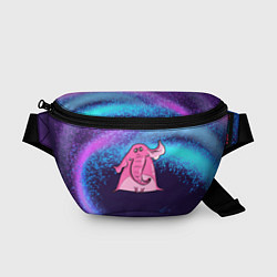 Поясная сумка Розовый слоник, цвет: 3D-принт