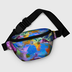 Поясная сумка Цветочный узор Summer, цвет: 3D-принт — фото 2
