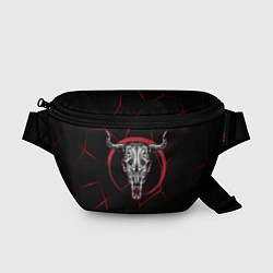 Поясная сумка Череп буйвола, цвет: 3D-принт