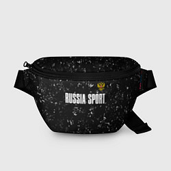 Поясная сумка РОССИЯ - ГЕРБ Russia Sport, цвет: 3D-принт