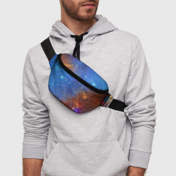 Поясная сумка Яркая вселенная, цвет: 3D-принт — фото 2
