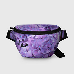 Поясная сумка Фиолетово-сиреневые цветы