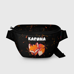 Поясная сумка Карина - ЛИСИЧКА - Гранж, цвет: 3D-принт