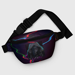 Поясная сумка Аркейн неон Jinx, цвет: 3D-принт — фото 2