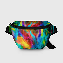 Поясная сумка Цветные всплески Экспрессионизм Абстракция Color S, цвет: 3D-принт
