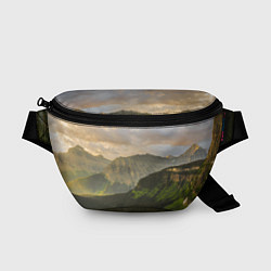 Поясная сумка Горы, лес, небо, цвет: 3D-принт