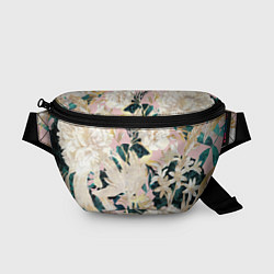 Поясная сумка Цветы Королевский Цветочный Узор, цвет: 3D-принт