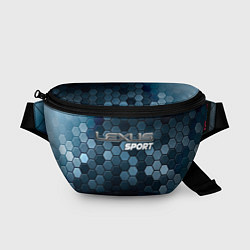 Поясная сумка ЛЕКСУС Sport Соты, цвет: 3D-принт