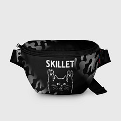 Поясная сумка Группа Skillet и Рок Кот, цвет: 3D-принт