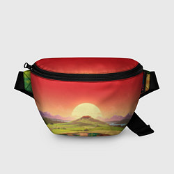 Поясная сумка Дорога к солнцу, цвет: 3D-принт