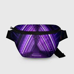 Поясная сумка Неоновые лестницы - Фиолетовый, цвет: 3D-принт