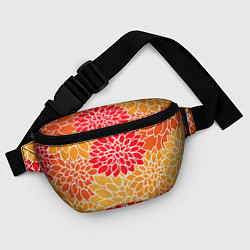 Поясная сумка Летний цветочный паттерн, цвет: 3D-принт — фото 2