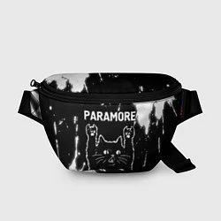 Поясная сумка Группа Paramore и Рок Кот, цвет: 3D-принт