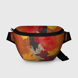 Поясная сумка Мазки Акварелью, цвет: 3D-принт