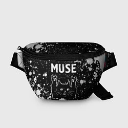 Поясная сумка Группа Muse и Рок Кот, цвет: 3D-принт