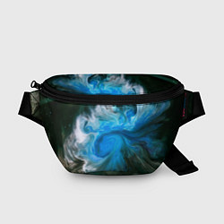 Поясная сумка Неоновые краски - Синий, цвет: 3D-принт