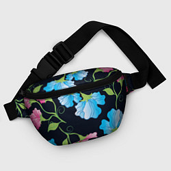 Поясная сумка Яркие удивительные цветы в летней ночи, цвет: 3D-принт — фото 2