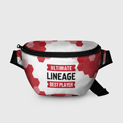 Поясная сумка Lineage: красные таблички Best Player и Ultimate, цвет: 3D-принт