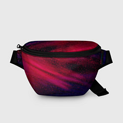 Поясная сумка Неоновая пыль - Красный, цвет: 3D-принт