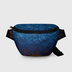 Поясная сумка Marble texture blue brown color