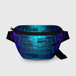 Поясная сумка BLUE SQUARES, цвет: 3D-принт