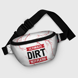 Поясная сумка Dirt: красные таблички Best Player и Ultimate, цвет: 3D-принт — фото 2