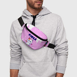 Поясная сумка Люба кошечка с сердечком, цвет: 3D-принт — фото 2