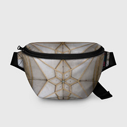 Поясная сумка Абстрактный узорный паттерн - Серый, цвет: 3D-принт