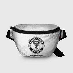 Поясная сумка Manchester United с потертостями на светлом фоне