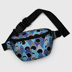 Поясная сумка Пасть акулы - паттерн, цвет: 3D-принт — фото 2