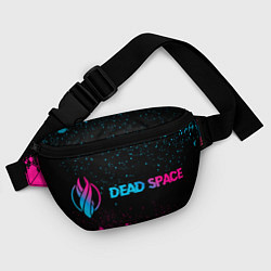 Поясная сумка Dead Space - neon gradient: надпись и символ, цвет: 3D-принт — фото 2